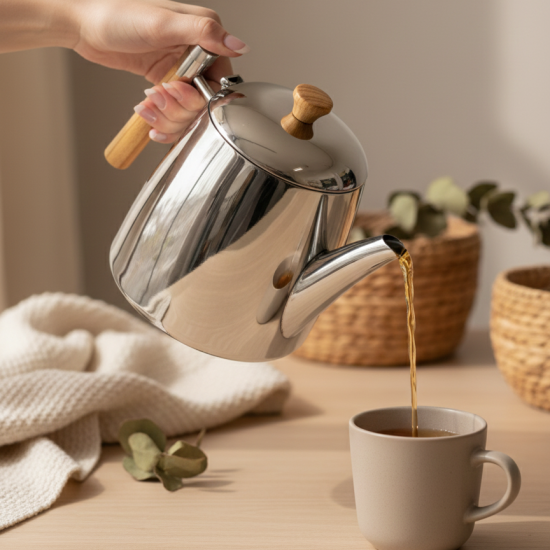 Stainless Steel Teapot 1.5 Liter